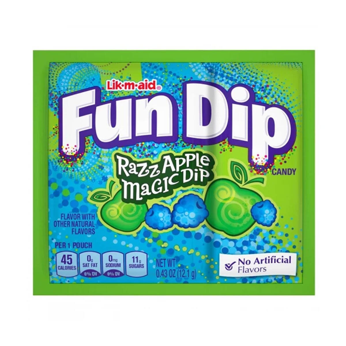 Lik-M-Aid Fun Dip Razz Apple Magic Dip 0.43oz