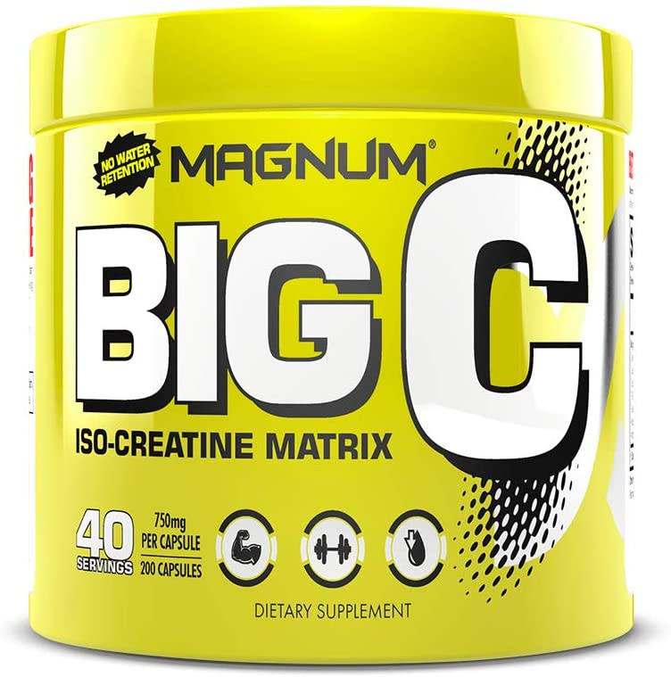Magnum Nutraceuticals Big C - 200 Capsules - All Natural Creatine - Build Lean Muscle - Increase Strength - Reduce Recovery Time