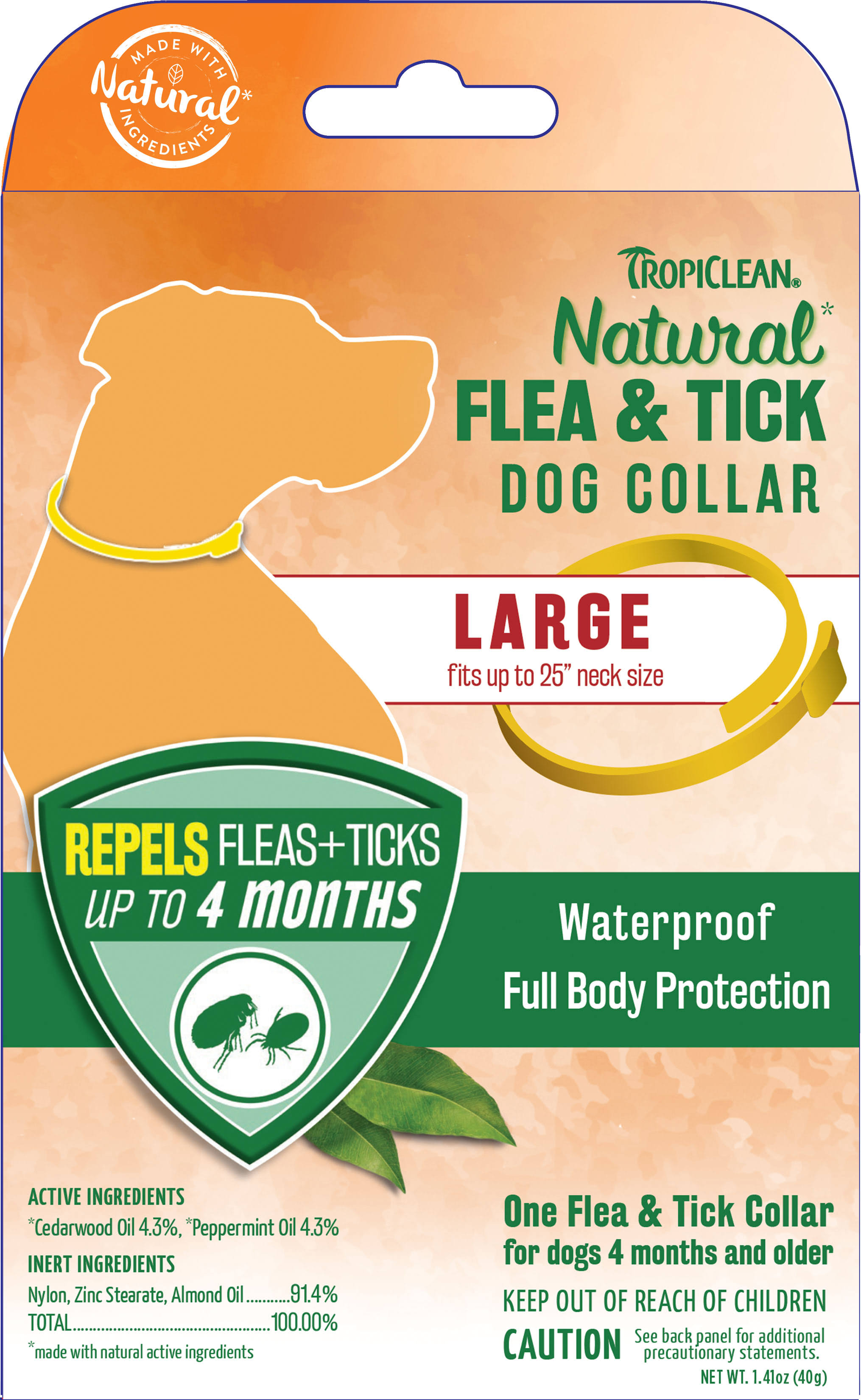 Tropiclean Natural Flea And Tick Dog Collar - Large