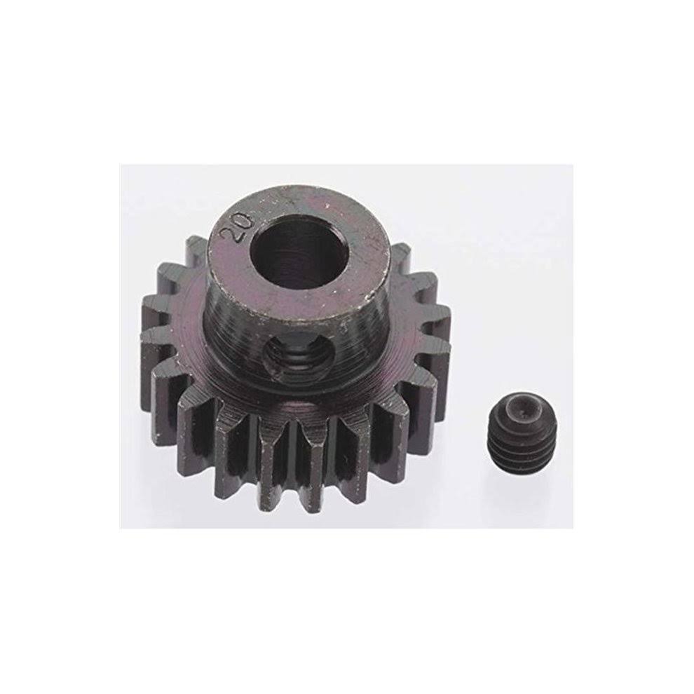 Robinson Racing RRP8620 Extra Hard 20 Tooth Blackened Steel 32 Pitch Pinion - 5 mm