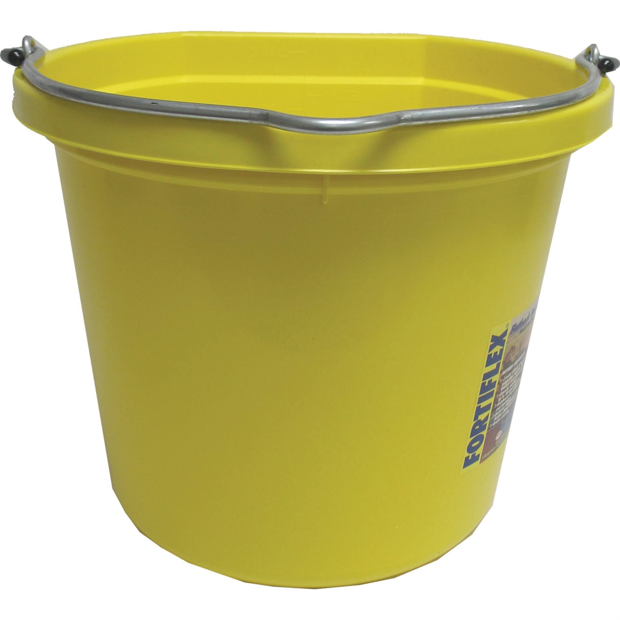 20 Quart Flat Back Bucket - Yellow - 1302044 Yellow | Bird | Free Shipping On All Orders | Delivery guaranteed | Best Price Guarantee