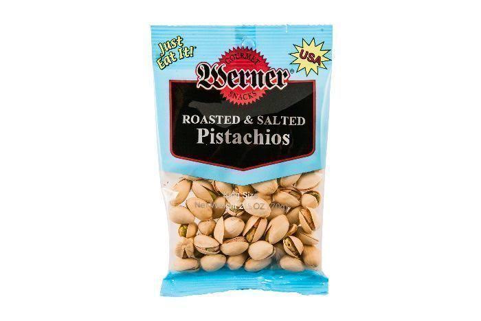 Werner Gourmet Pistachios Roasted Salted Meat Snacks - 2.5 Ounces - Ray's Food Place- Jacksonville - Delivered by Mercato