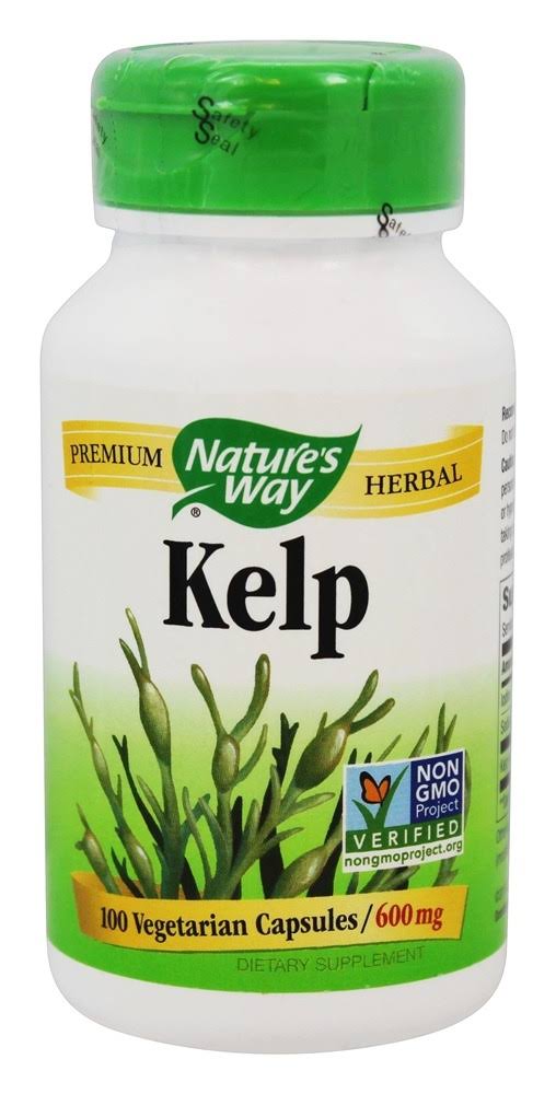 Nature's Way Kelp - 100 Capsules, 600mg