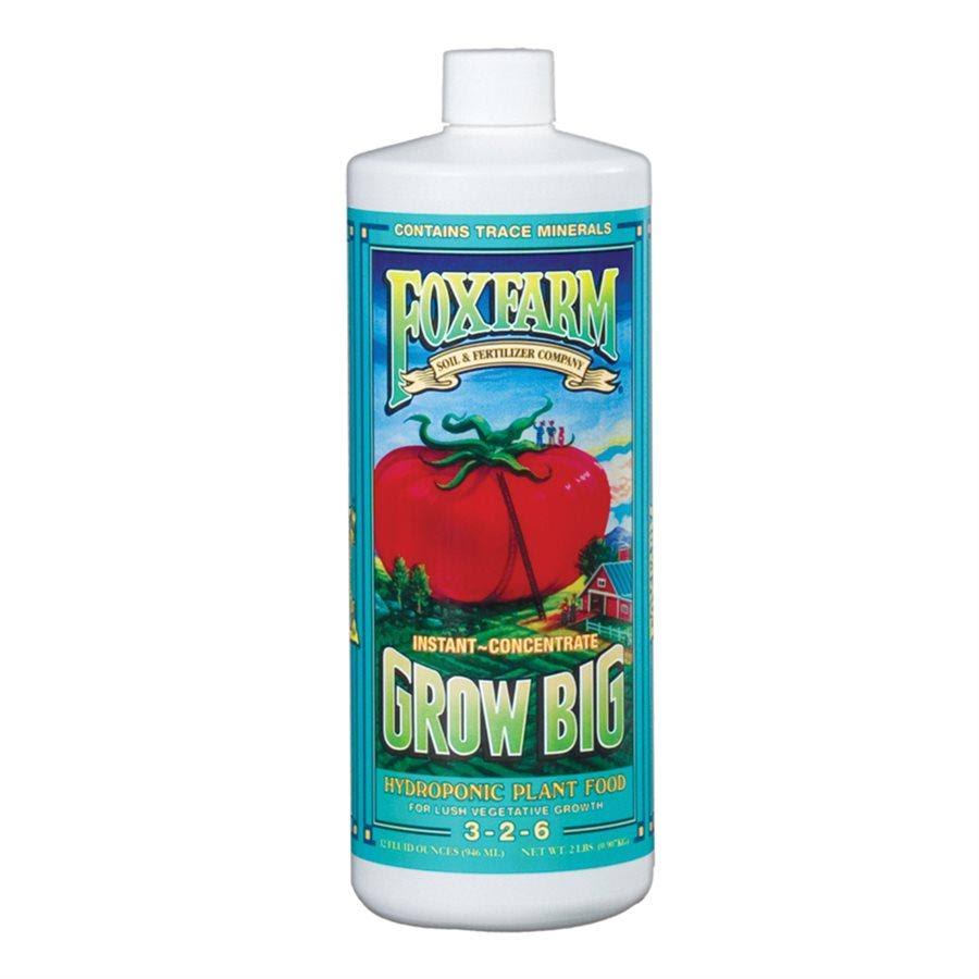 Fox Farm Nutrients: Grow Big Hydroponic Liquid Concentrate, 1 pint