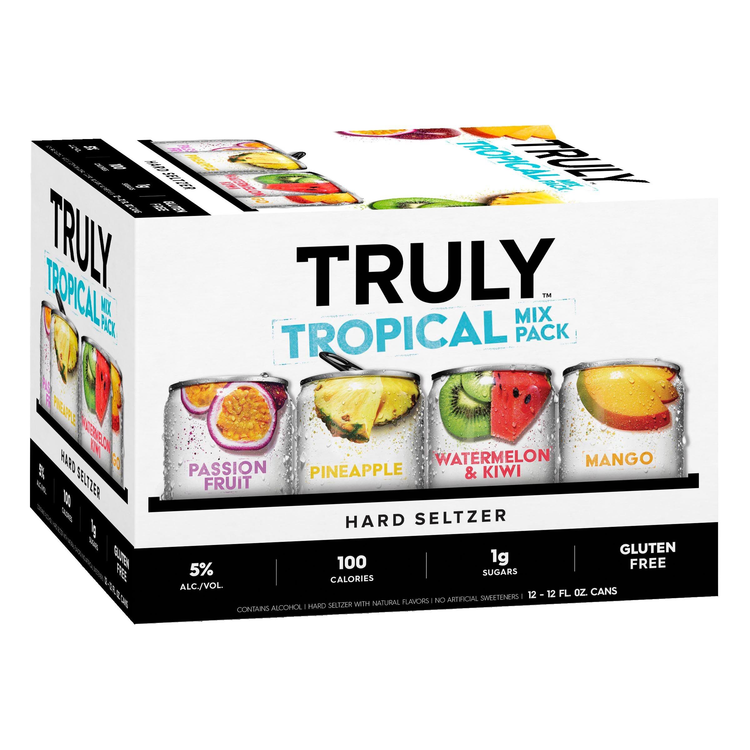 Truly Hard Seltzer, Tropical Mix Pack - 12 pack, 12 fl oz cans