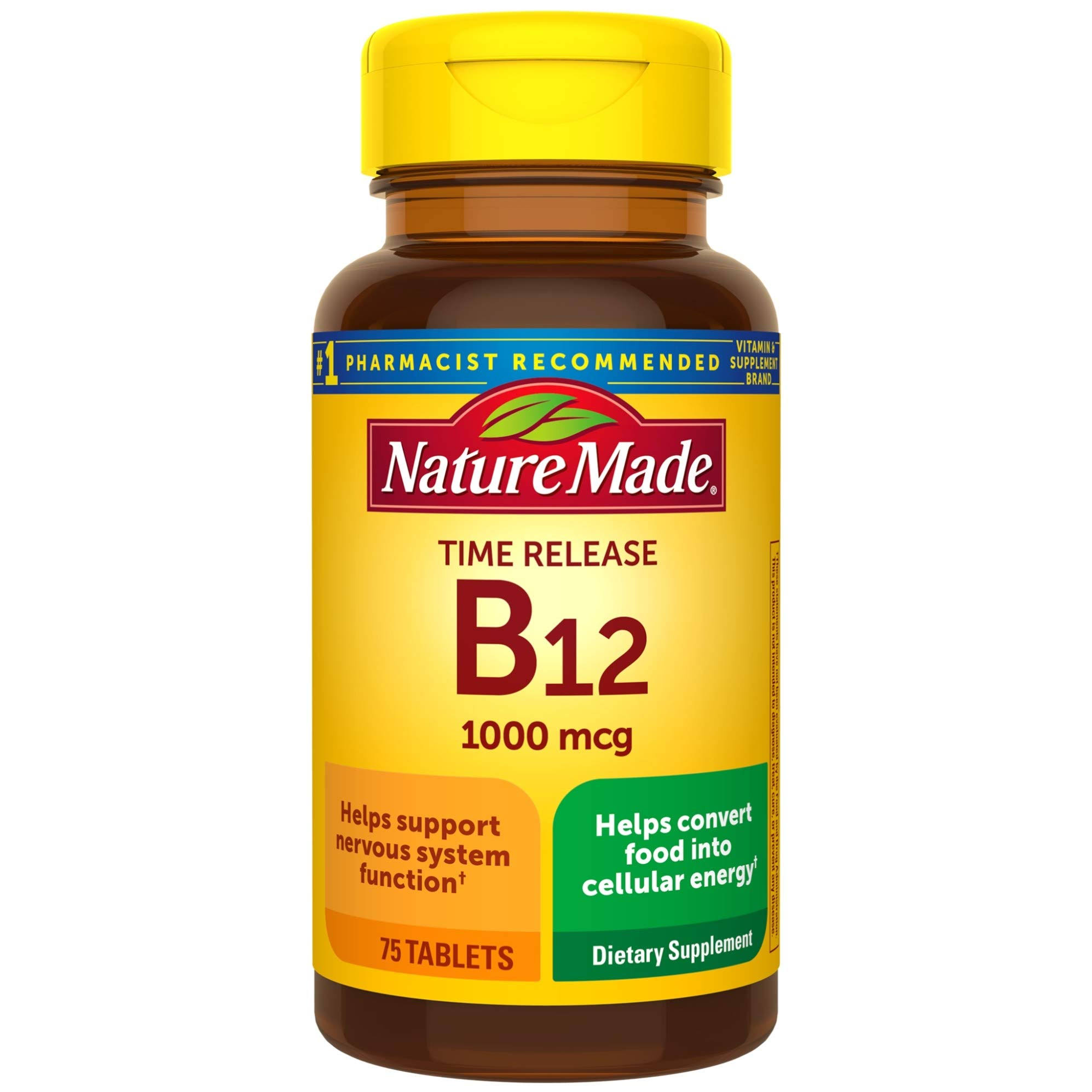 Nature Made Vitamin B12 1000 mcg Tablets - 75 Pack