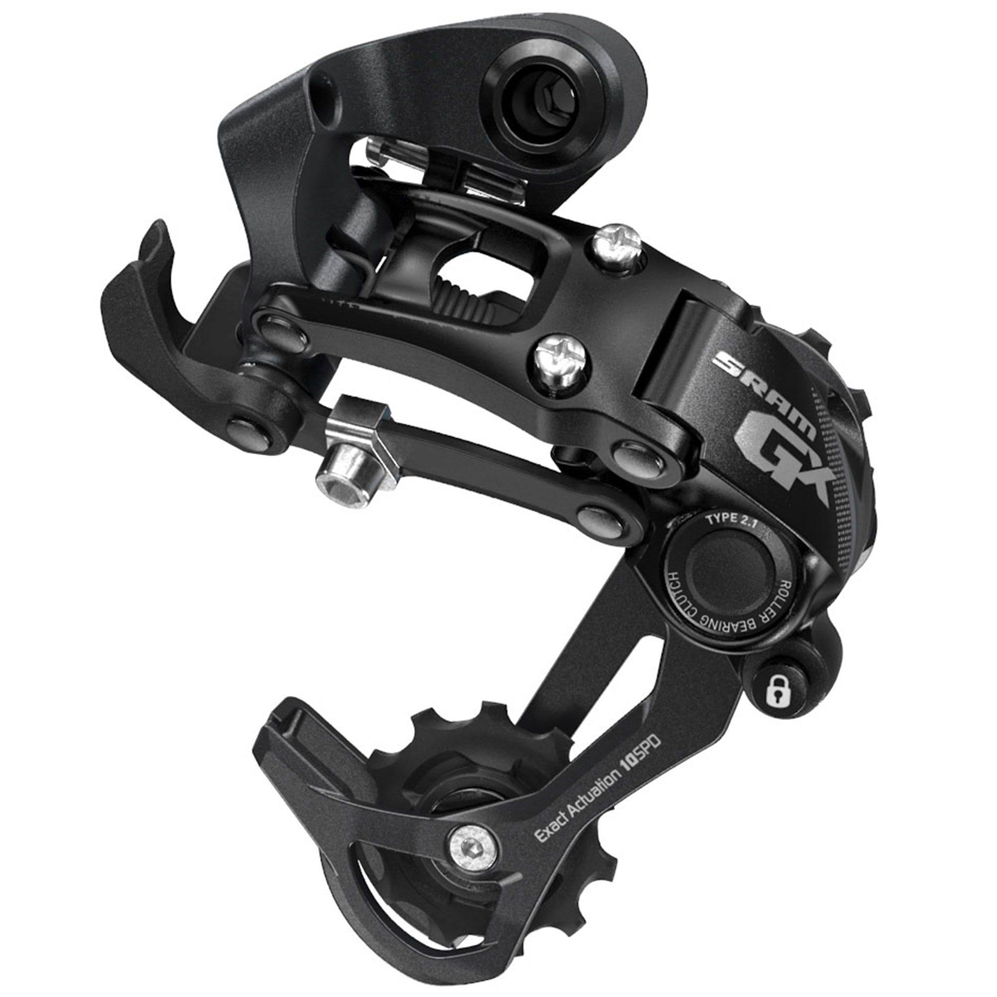 SRAM GX Type 2.1 Bicycle Rear Derailleur with 10-Speed Long Cage - Black