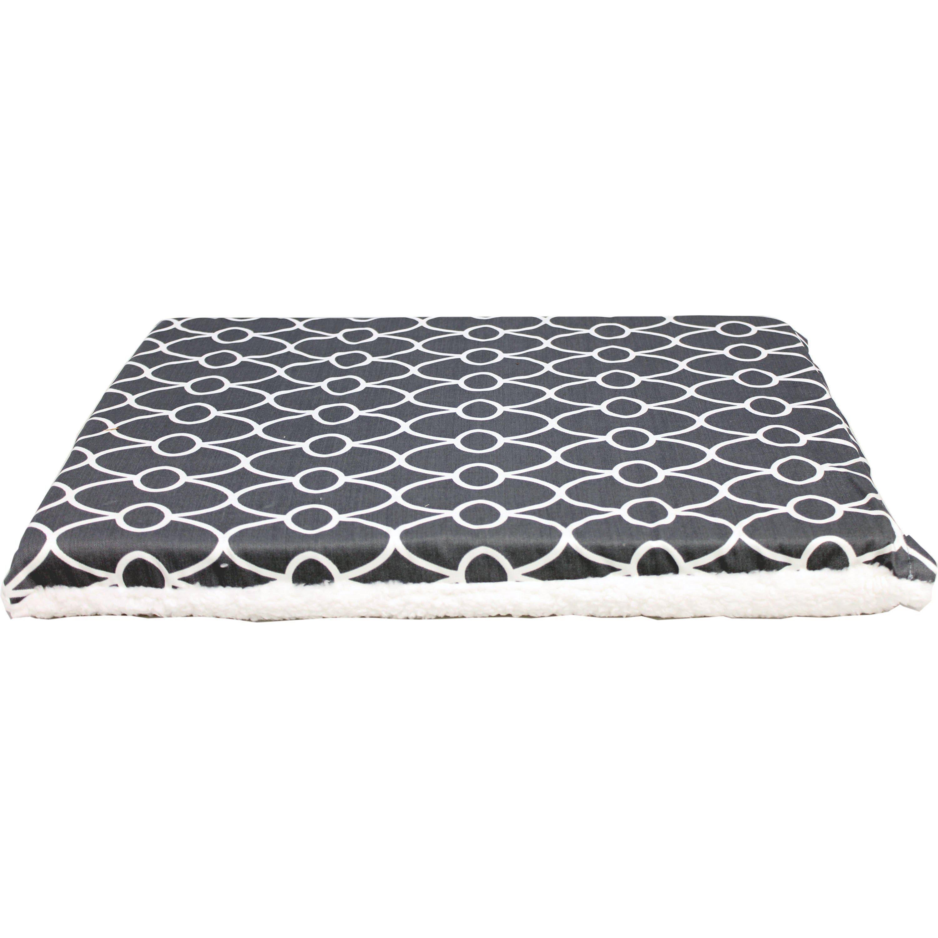 Midwest Quiettime Reversible Crate Pad - Grey, Small
