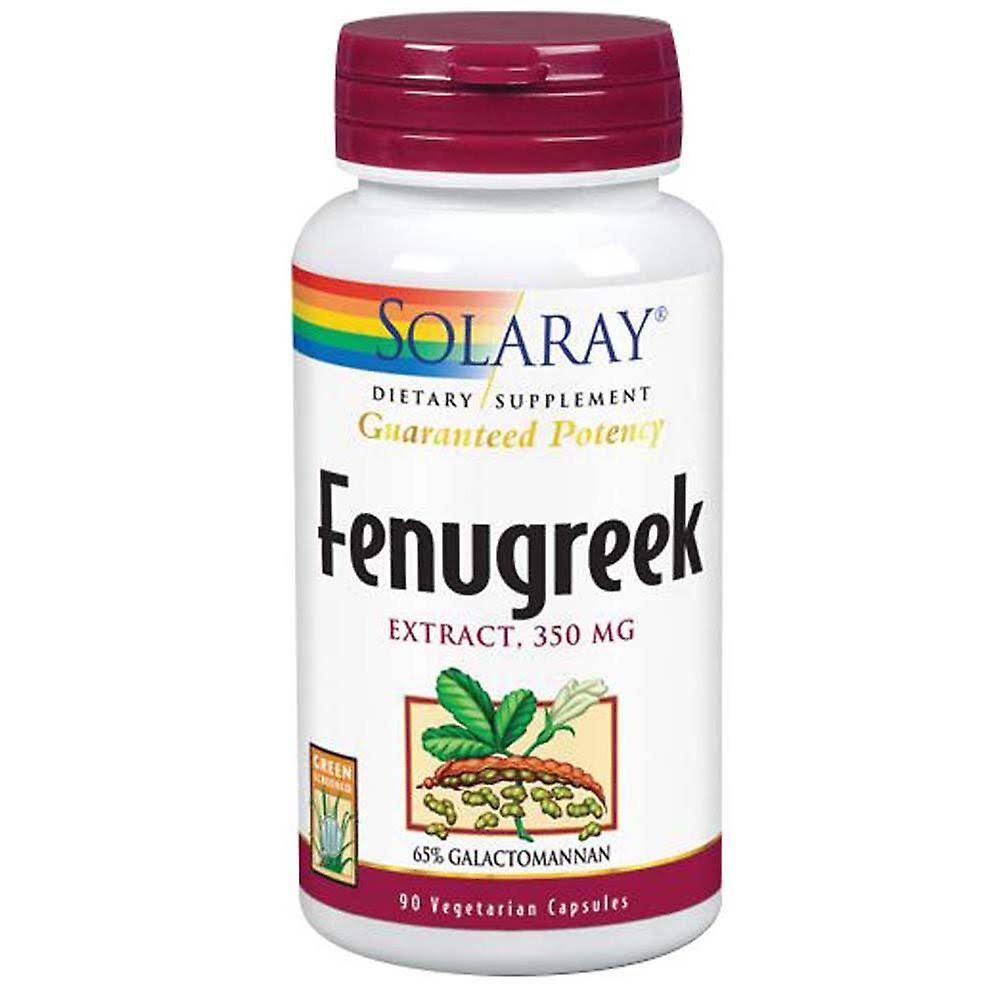 Solaray Guaranteed Potency Fenugreek Extract Supplement - 350mg, 90 Capsules