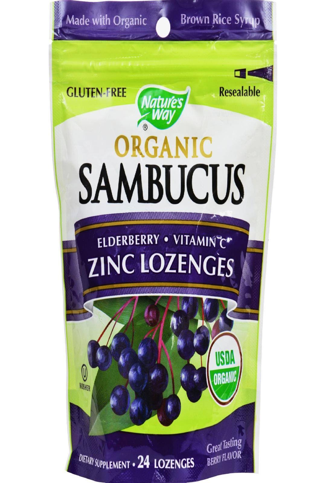 Nature's Way Organic Sambucus Zinc Lozenges