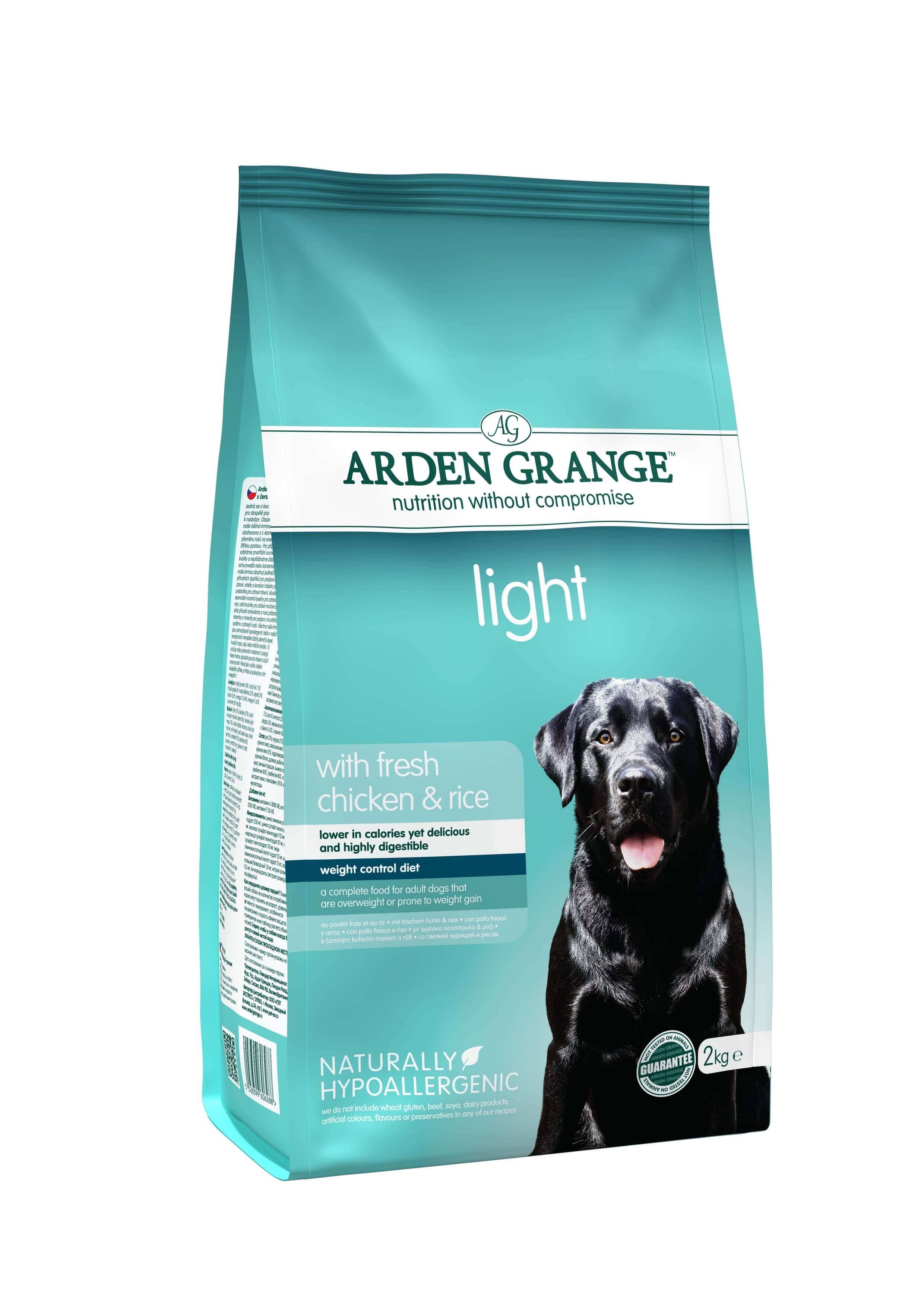 Arden Grange Adult Dog Food - Light, 2kg