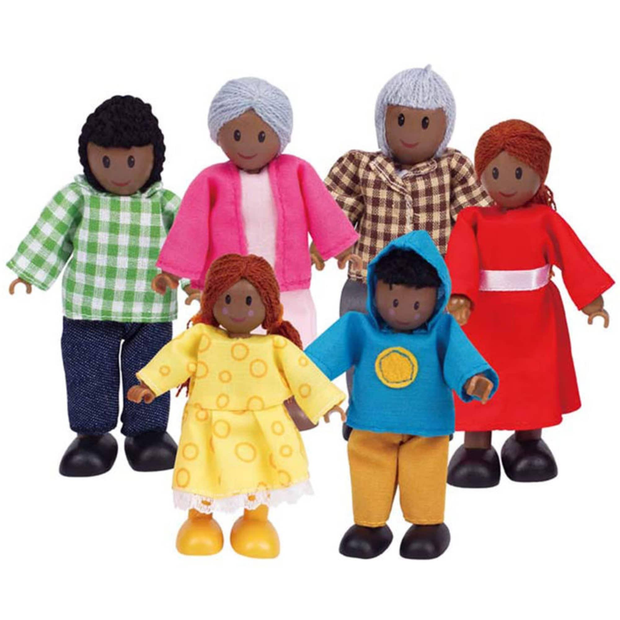 Hape Happy Family Doll Set - African American