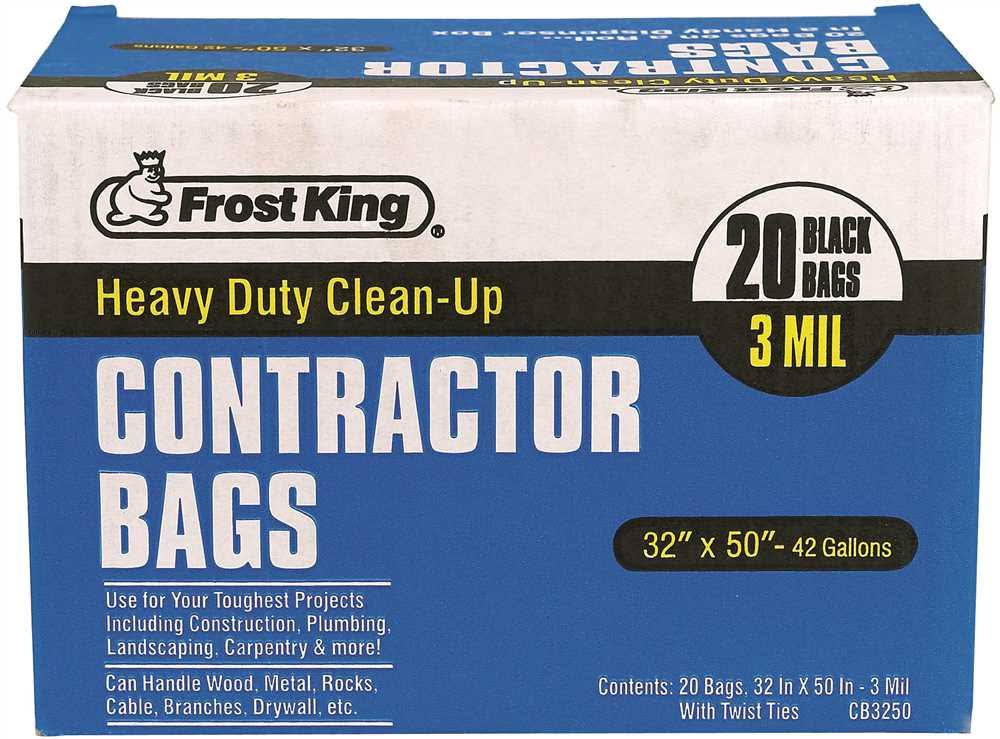 Frost King Heavy Duty Contractor Bag - 20 Pack