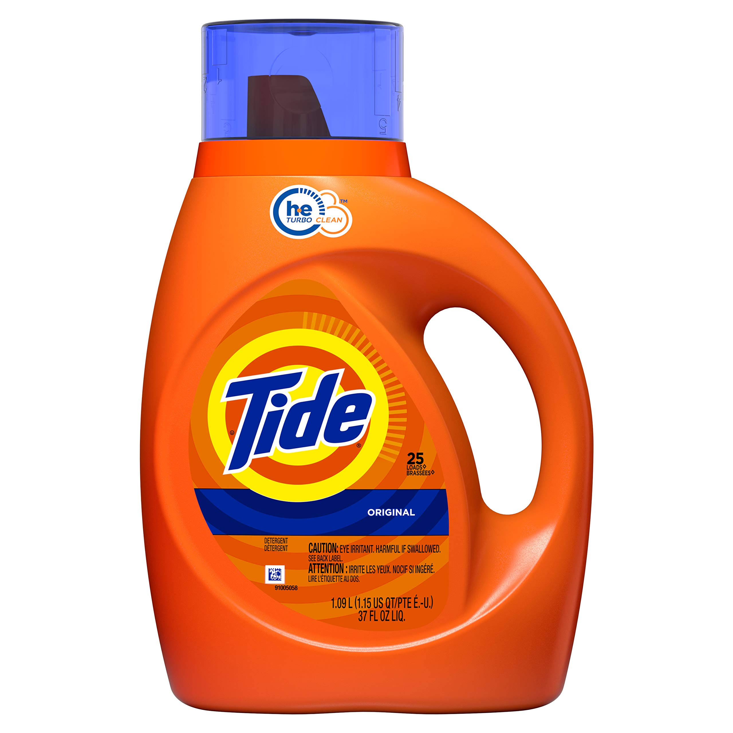 Tide Original Scent HE Turbo Clean Liquid Laundry Detergent - 1.09l