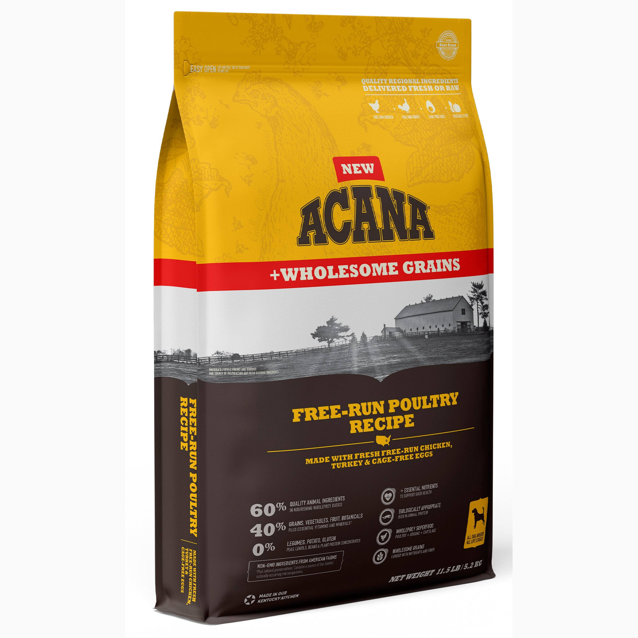 Acana Free Run Poultry Heritage Dog Food 13 lb