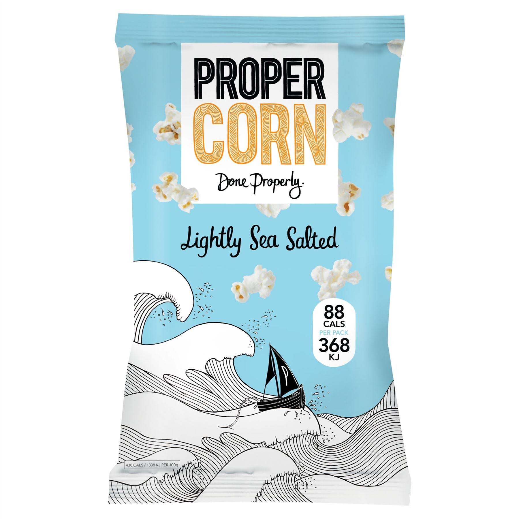 Propercorn Popcorn - Lightly Sea Salted, 20g