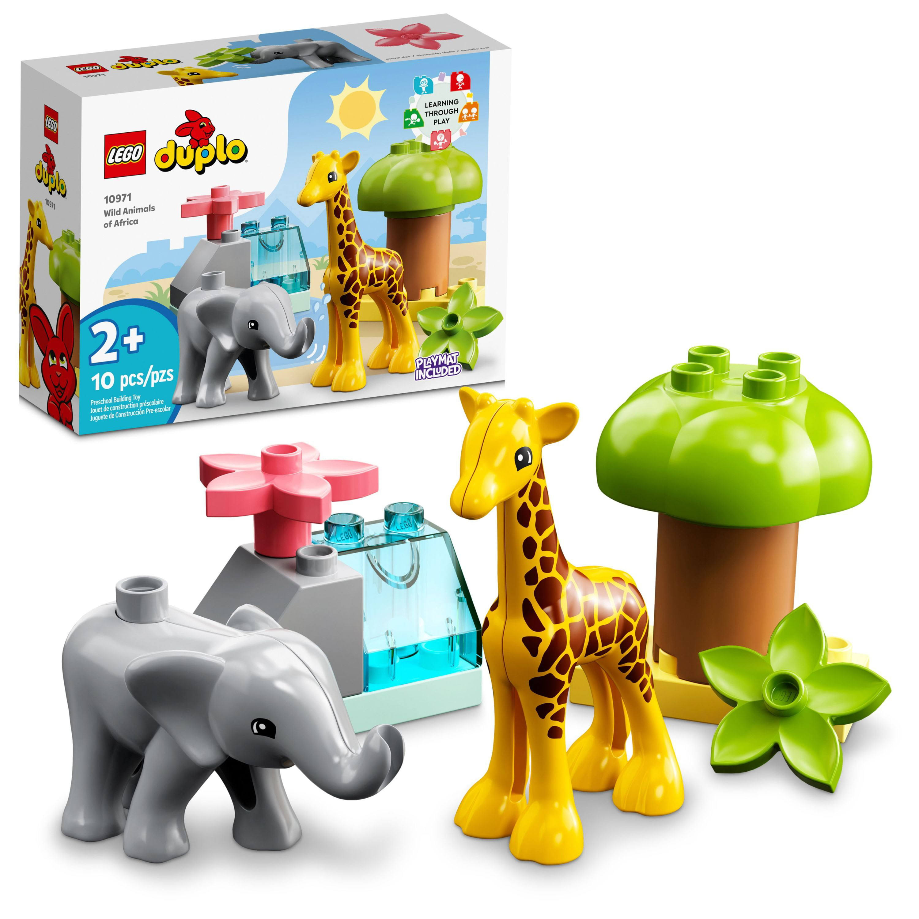 LEGO DUPLO Wild Animals of Africa 10971 Safari Building Toy Set For