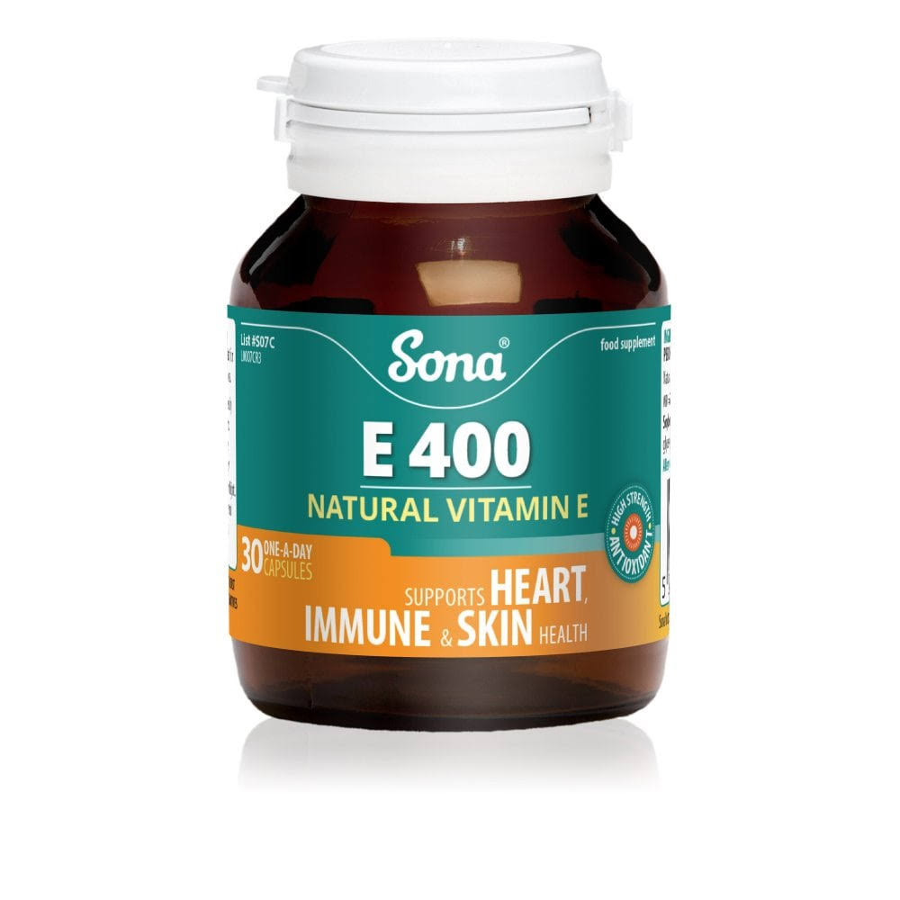 Sona E400 Natural Vitamin E 30 Caps
