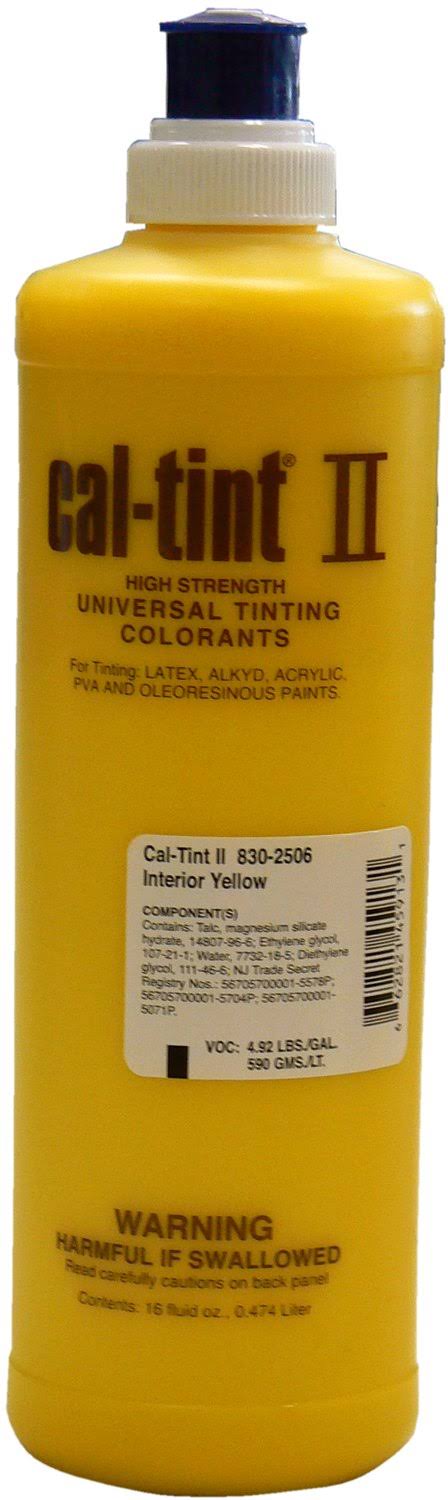 Cal-Tint II Universal Tinting Colorants - Interior Yellow