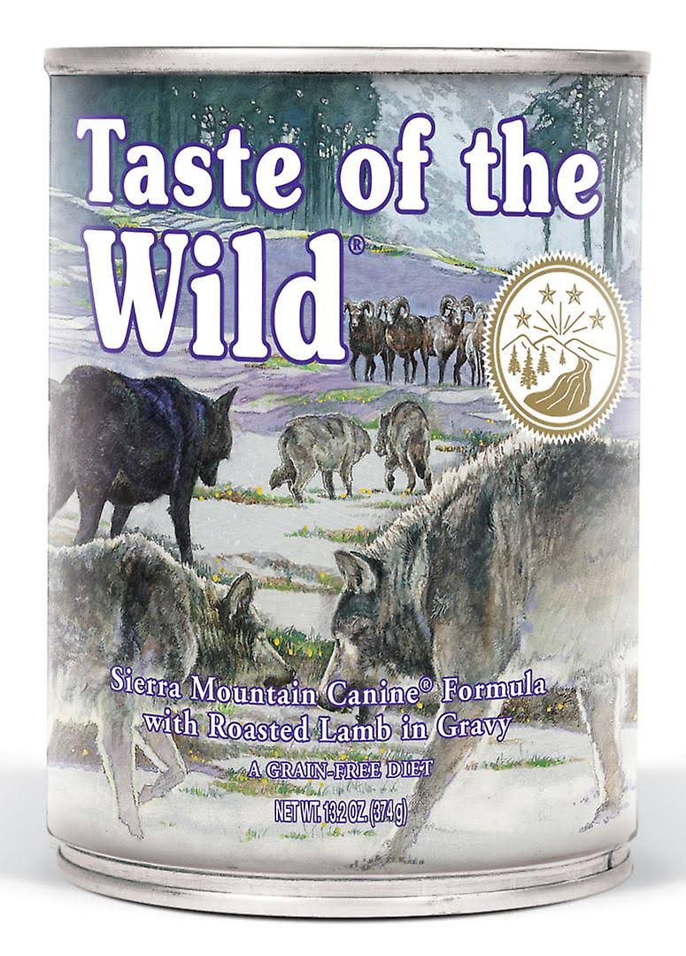 Taste of the Wild Sierra Mountain Canine Formula with Lamb in Gravy
