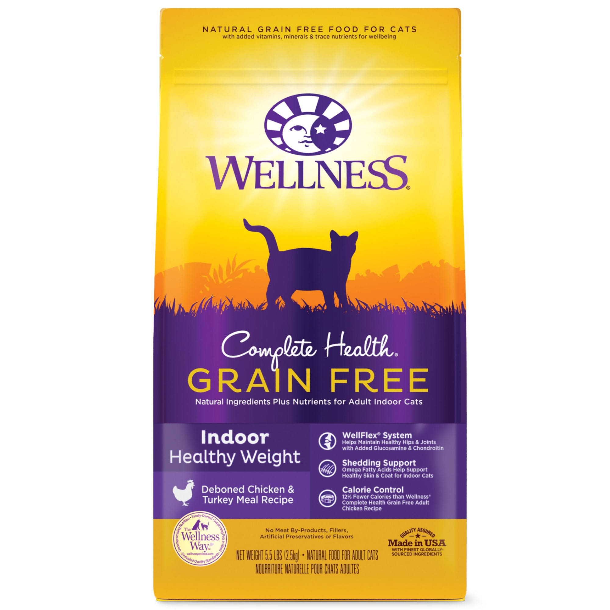 Wellness Complete Health Grain Free Indoor Cat Food - Healthy Weight Chicken - 5.5 lbs.