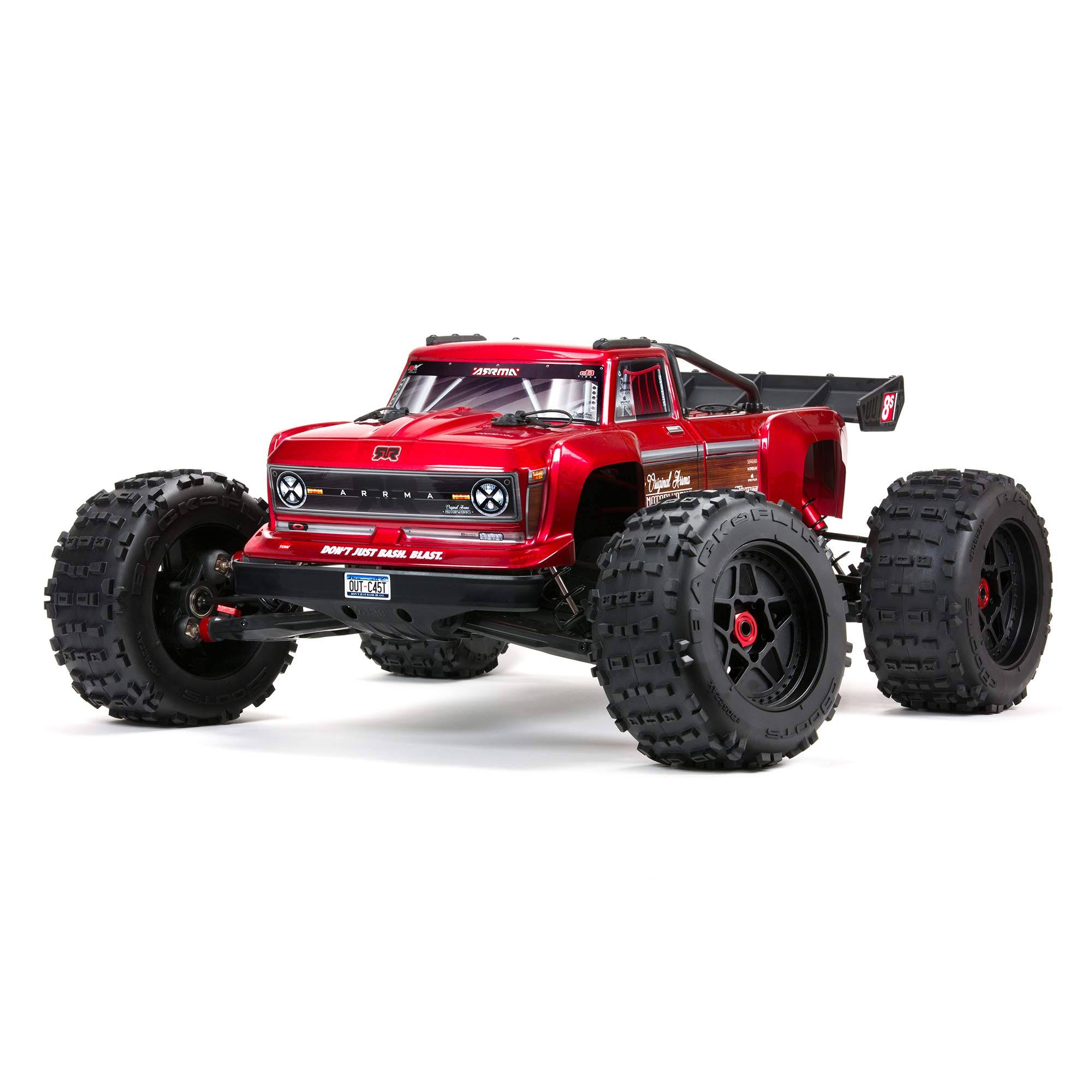 ARRMA RC Truck 1/5 Outcast 4X4 8S BLX Stunt Truck RTR (Ready-to-Run Transmitter and Receiver Included, Batteries and Charger Required), ARA5810