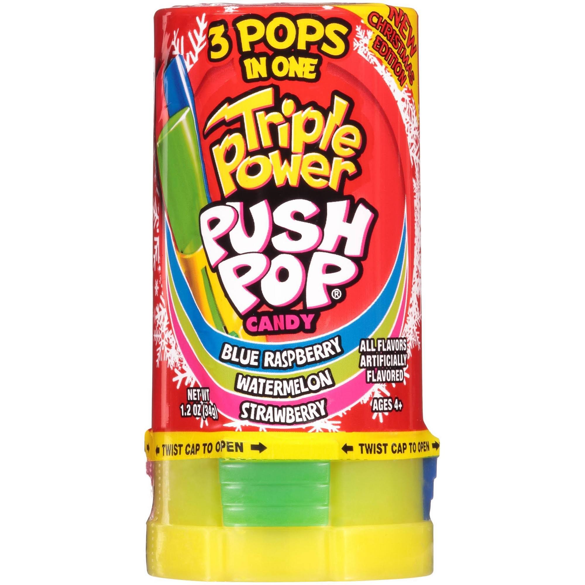 Push Pop Holiday Triple Power Sucker - 1.2oz