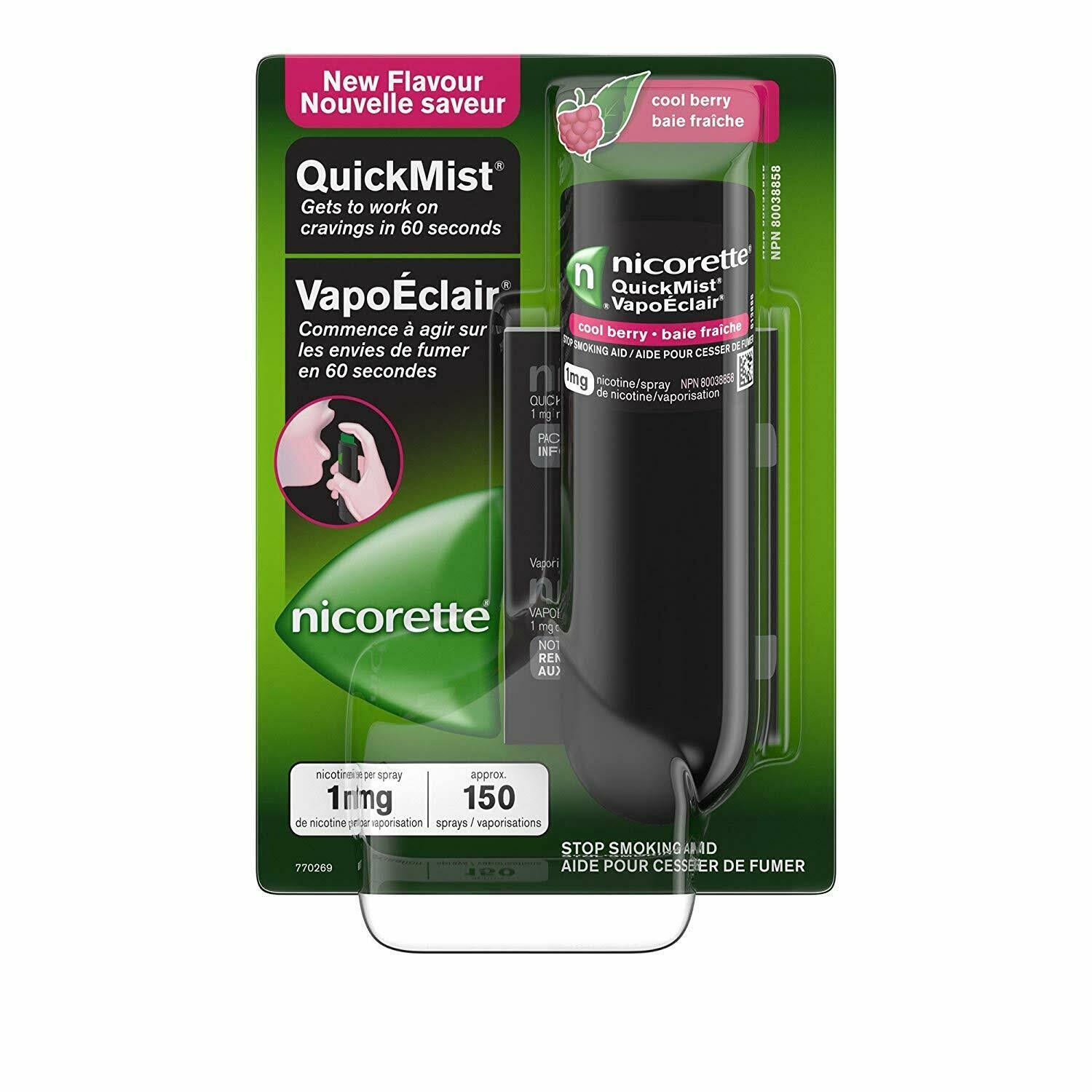 Nicorette Mouth Spray, Coolberry, 1Mg