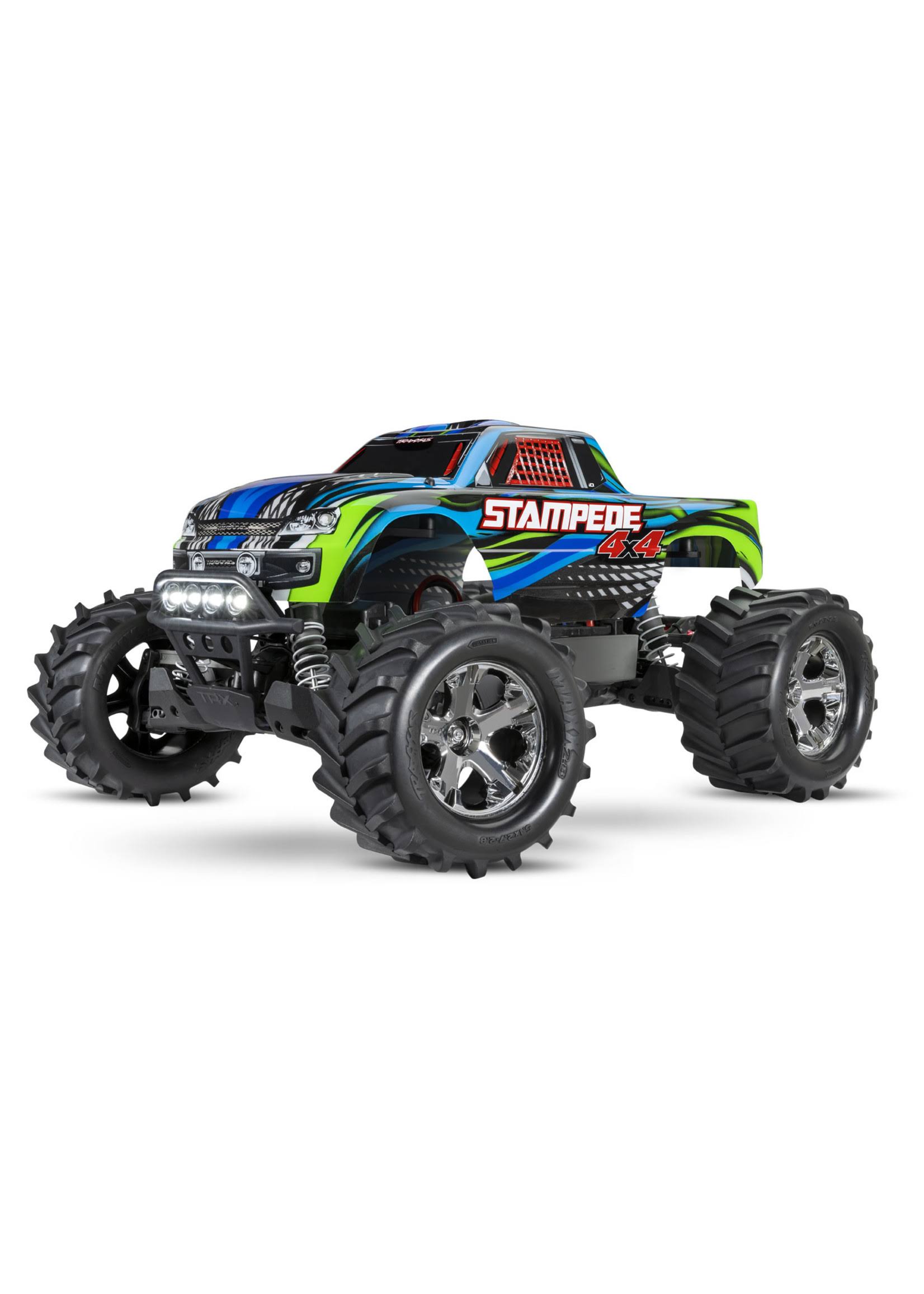 Traxxas Stampede 4x4 Brushed with Lights Blue TRX67054-61-BLU