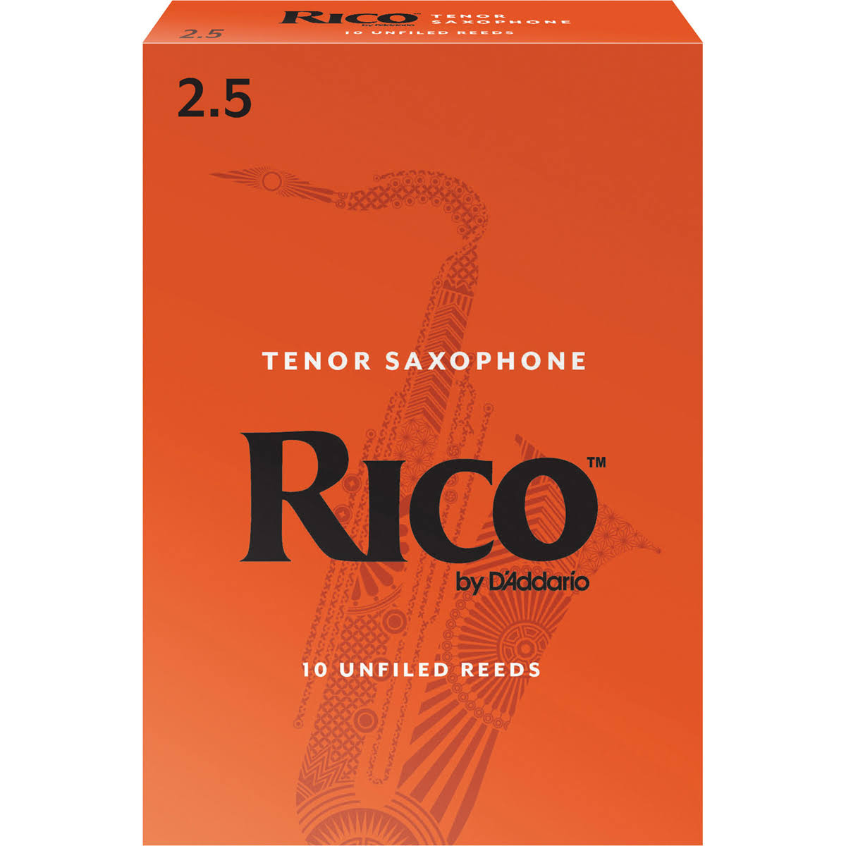 Rico Tenor Sax Reeds - Strength 2.5, 10 Pack