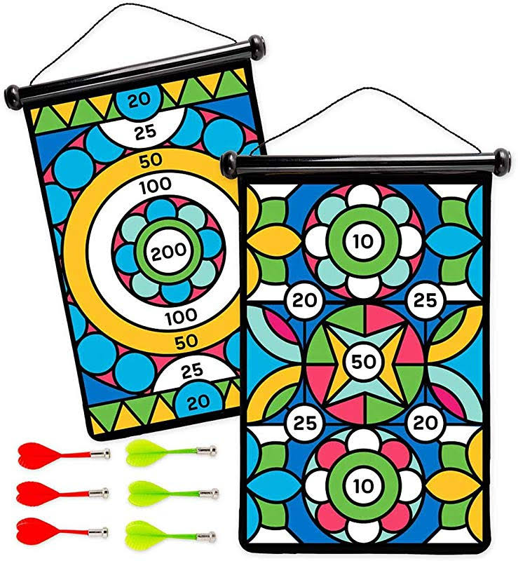 HearthSong Double-sided Magnetic Target Game - Geometric | HearthSong | Pretend Play