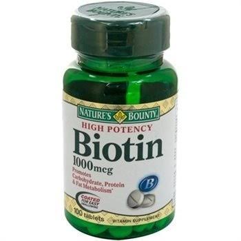 Nature's Bounty Biotin - 1000mcg, x100