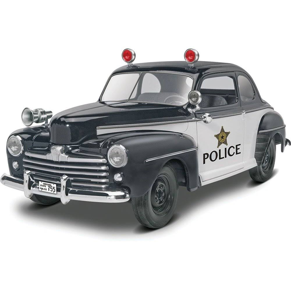 Revell '48 Ford Police Coupe 2in1 Plastic Model Kit - 1:25 Scale