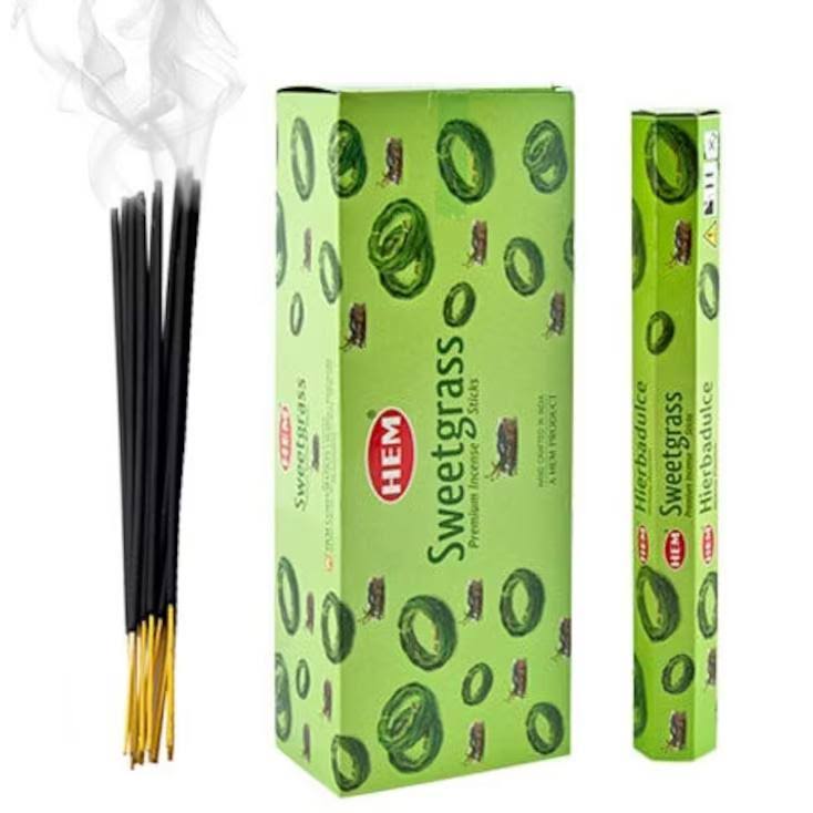 HEM Sweetgrass Incense Sticks - 20 Pack