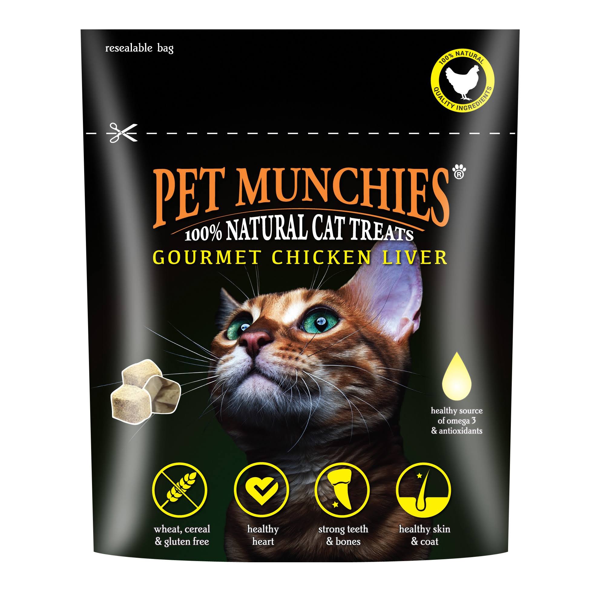Pet Munchies Chicken Liver Cat Treats, 10 G
