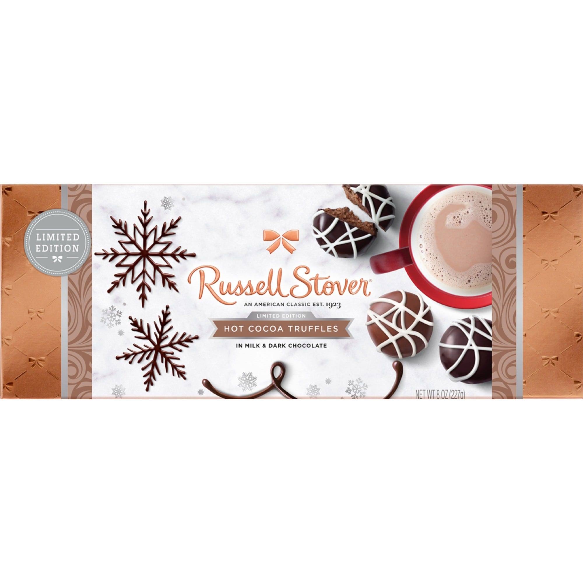 Russell Stover Hot Cocoa Truffles in Milk & Dark Chocolate - 8 oz