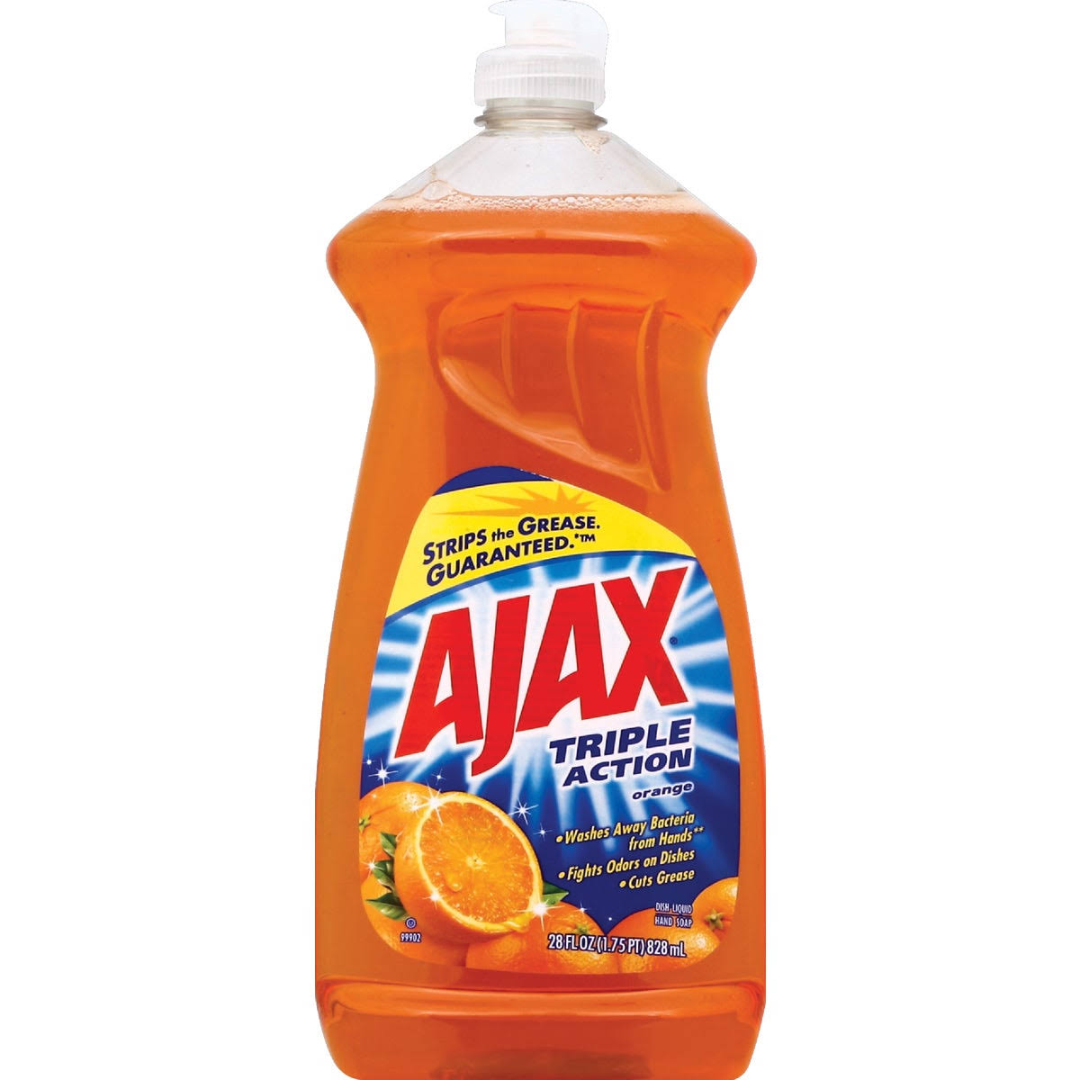 Ajax Triple Action Dishwashing Liquid - Orange Scent, 28oz