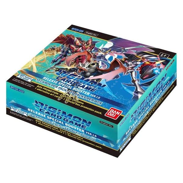 Digimon Card Game: Release Special Booster Ver.1.5 BT01-03 (24 Packs)