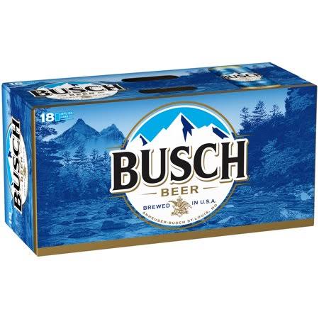 Busch Beer Cans - 18x16 Oz