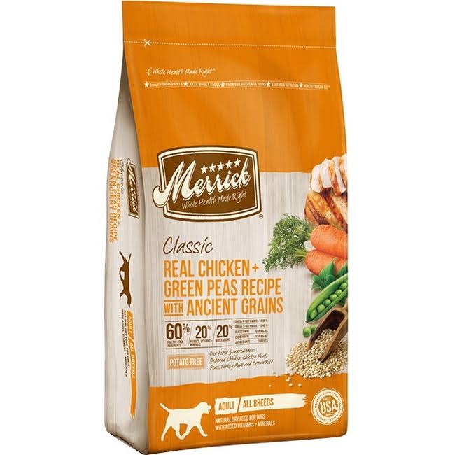 Merrick Classic Dry Dog Food - with added Vitamins and Minerals, Chicken, 25lbs