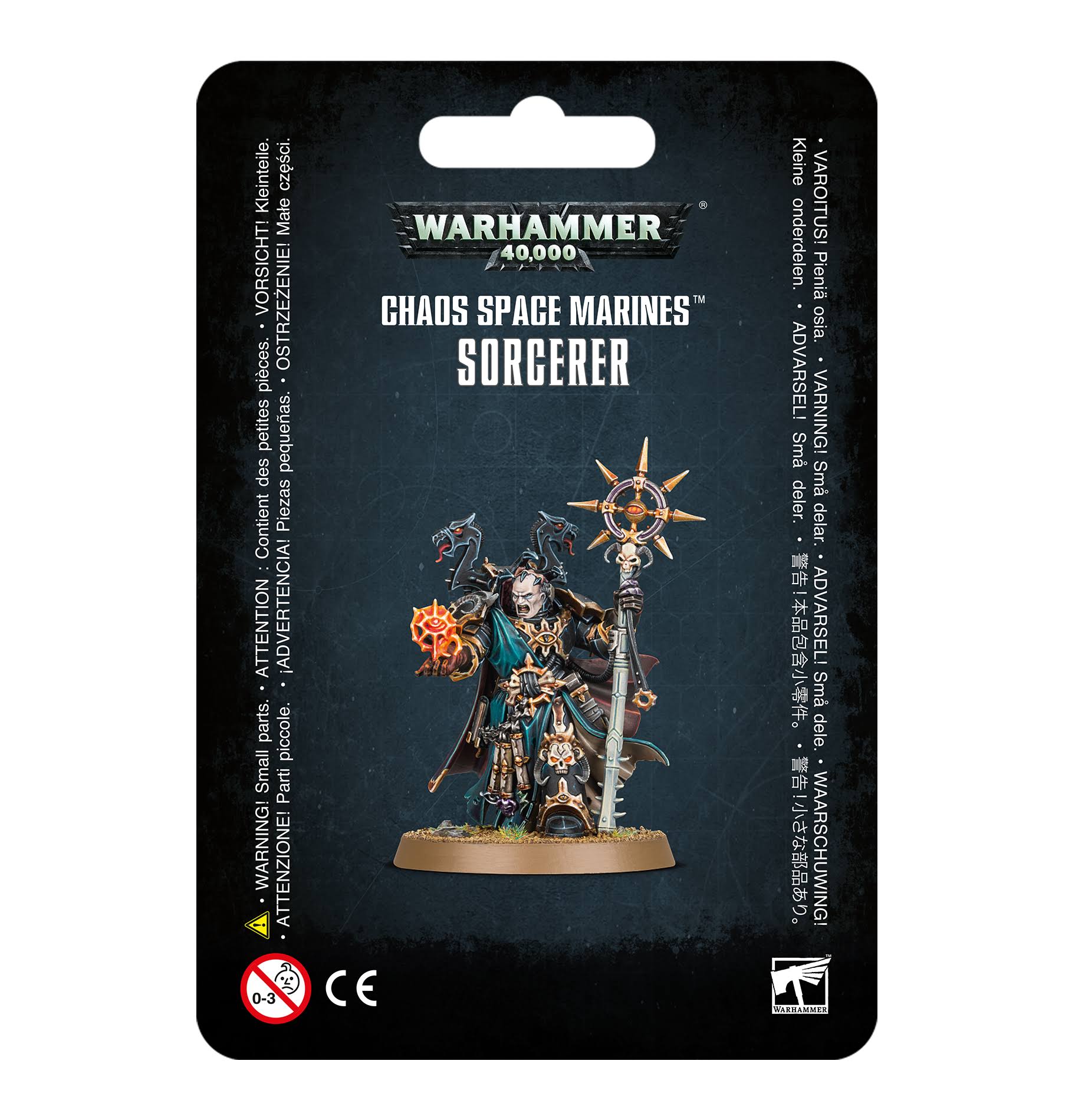 Warhammer 40k Chaos Space Marines Miniature - Sorcerer