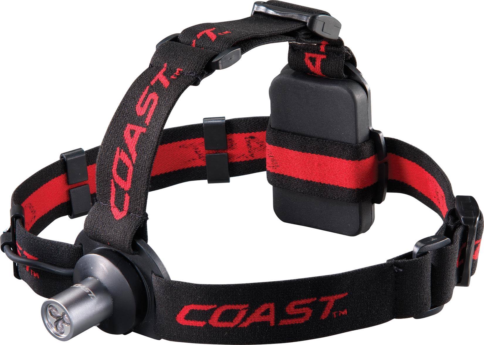 Coast HL5 6 Chip LED Headlamp - Black & Red