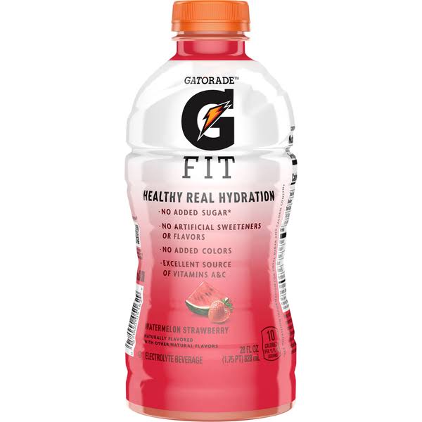Gatorade Fit Electrolyte Beverage, Watermelon Strawberry - 28 fl oz