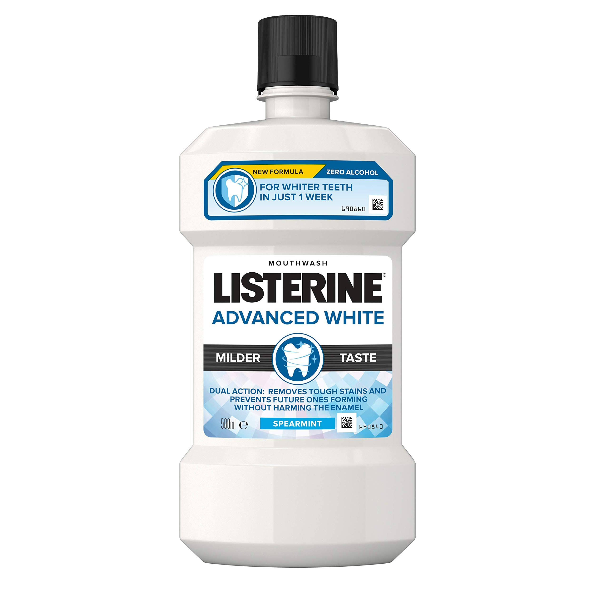 Listerine Advanced White Spearmint Mouthwash 500ml