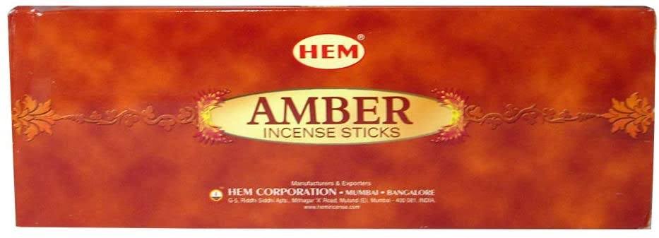Hem Amber Incense Sticks 6Pk