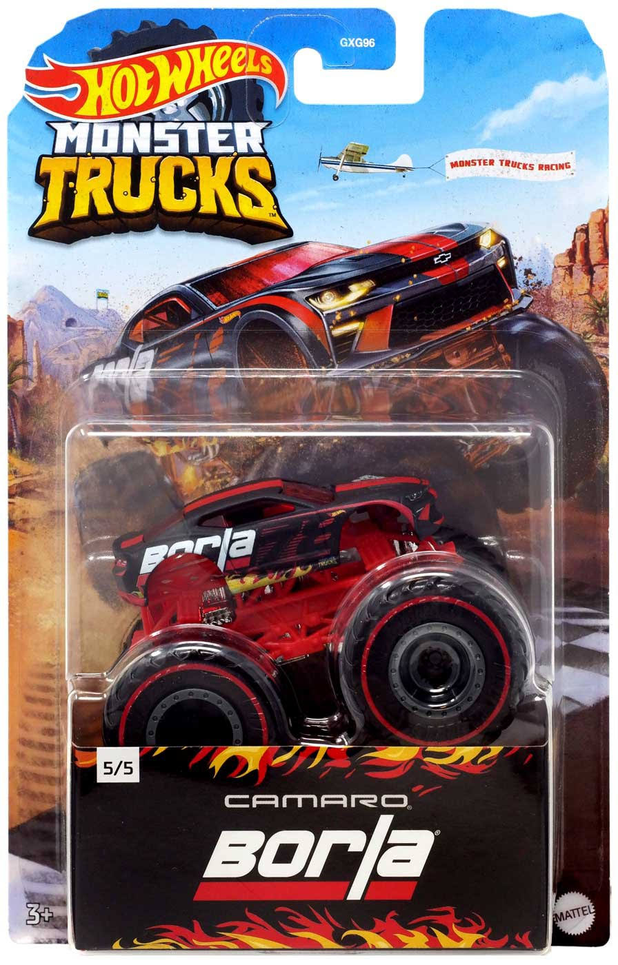 Hot Wheels Monster Trucks Camaro Diecast Car [Borla]
