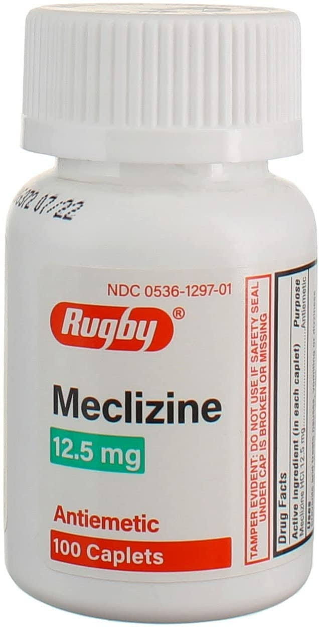 Reliable1 Meclizine HCL,12.5 mg,100 Caplets (Pack of 1)