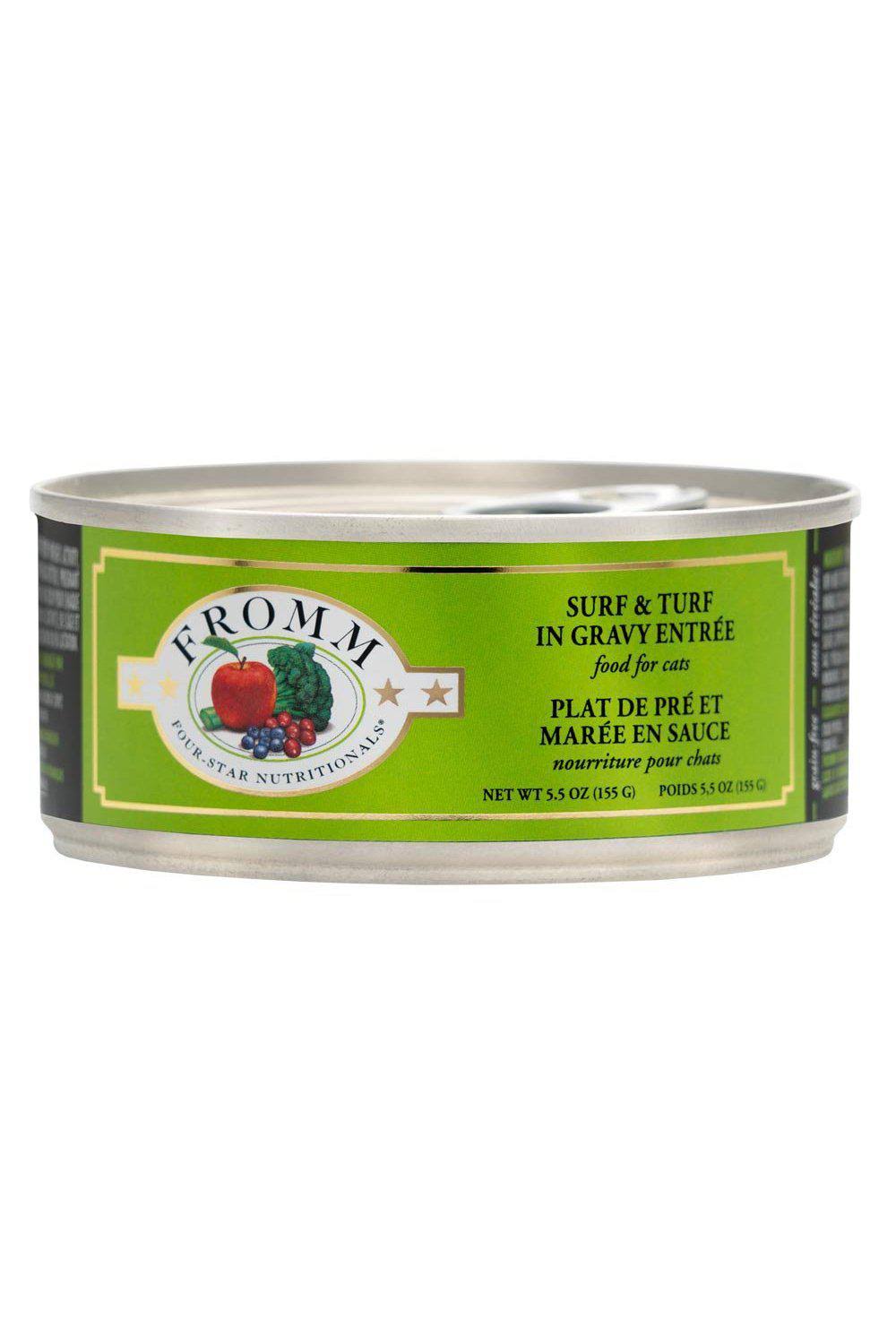 Fromm Cat Food Four-Star Surf & Turf in Gravy Canned - 5.5 oz.
