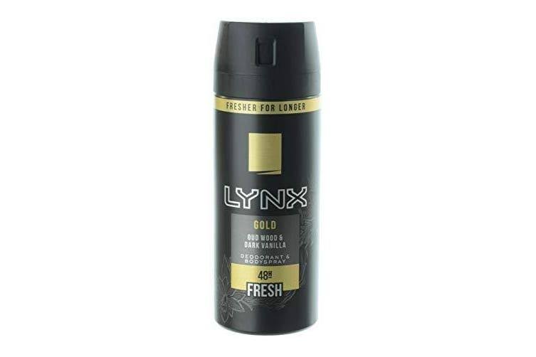 Lynx Gold Body Spray Deodorant - For Men, 150ml