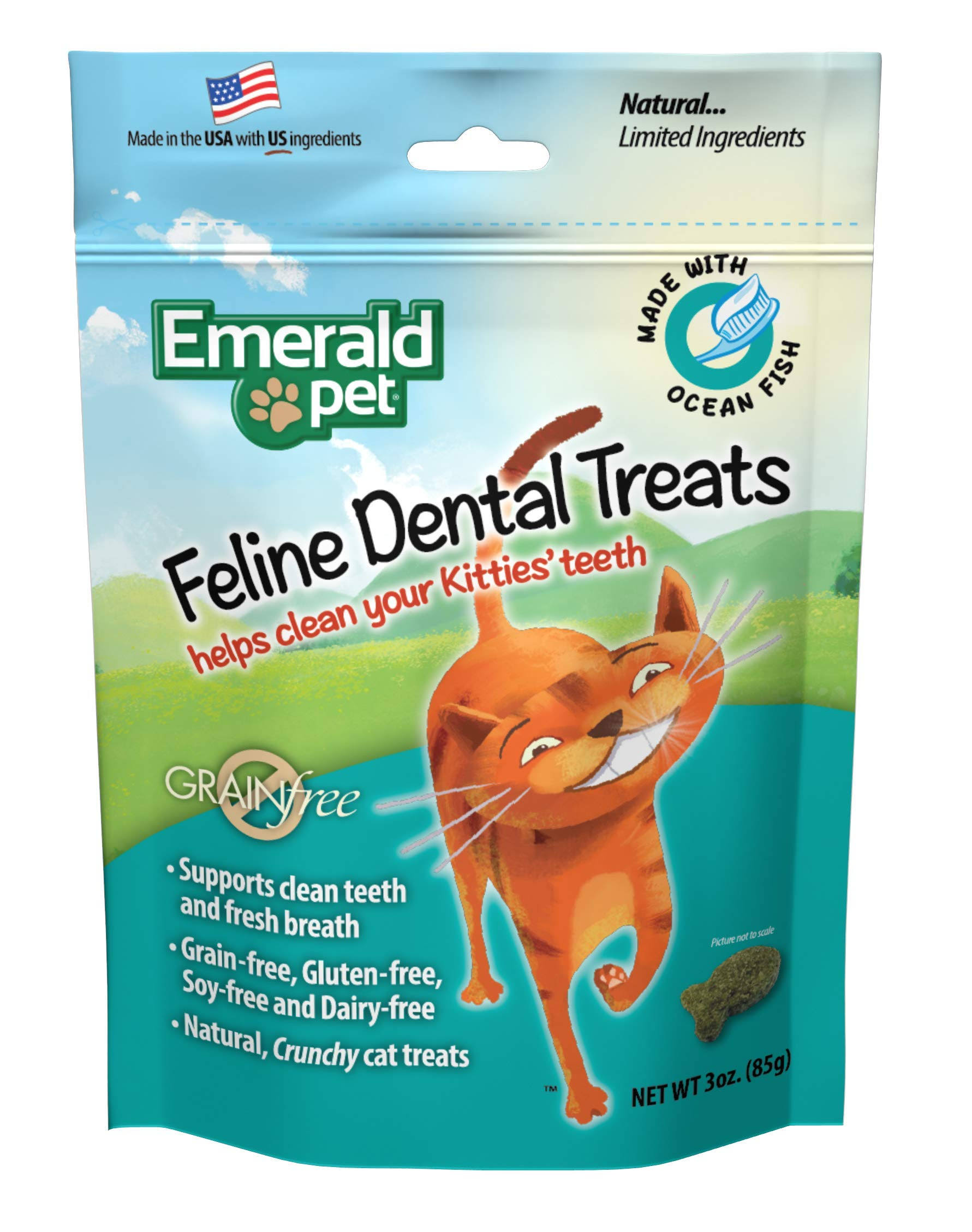 Emerald Pet Feline Dental Treats - Ocean Fish Recipe